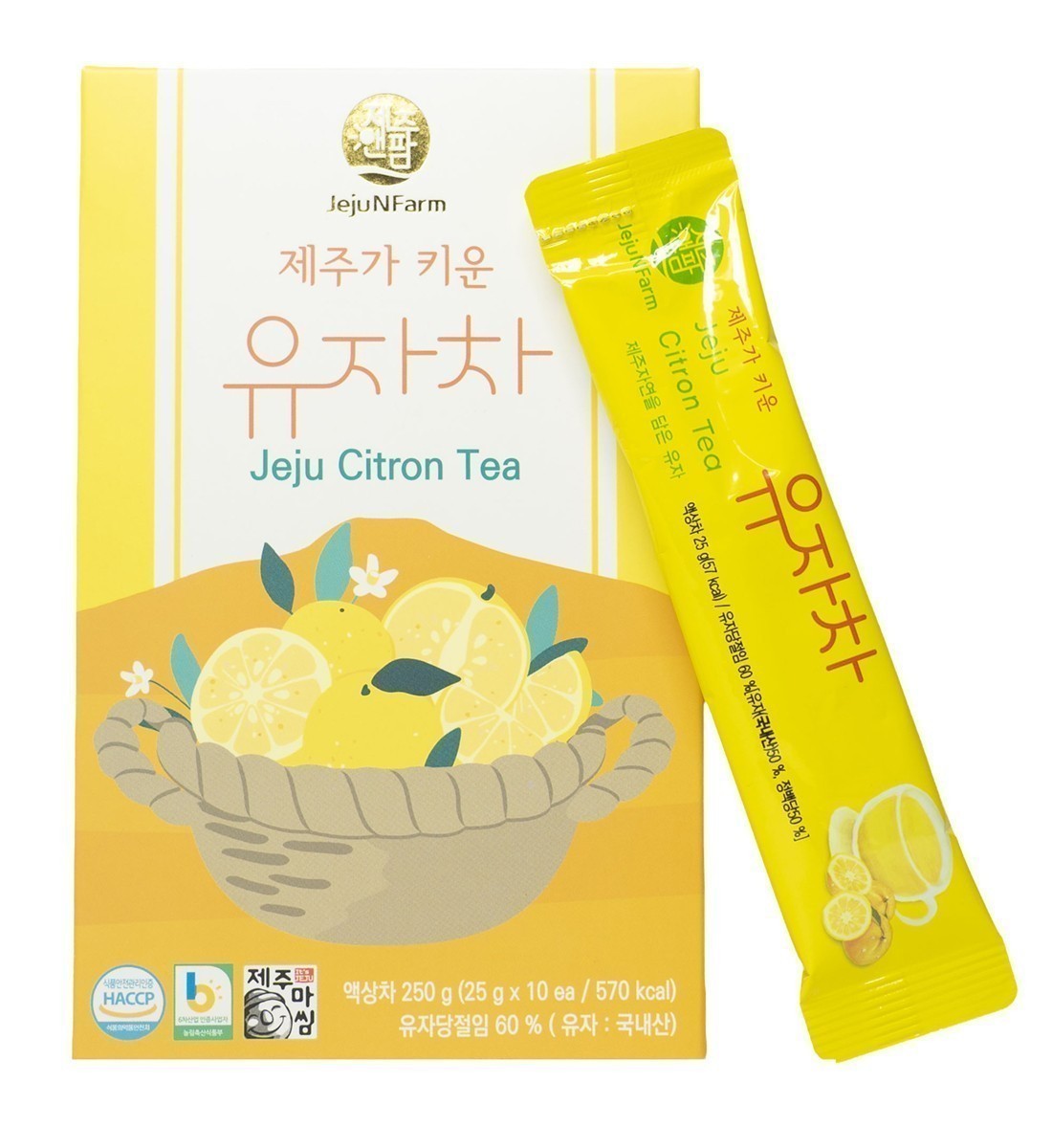 JejuNFarm Citron Tea Sticks Yuzutee 10x25g Aufgussgetränk