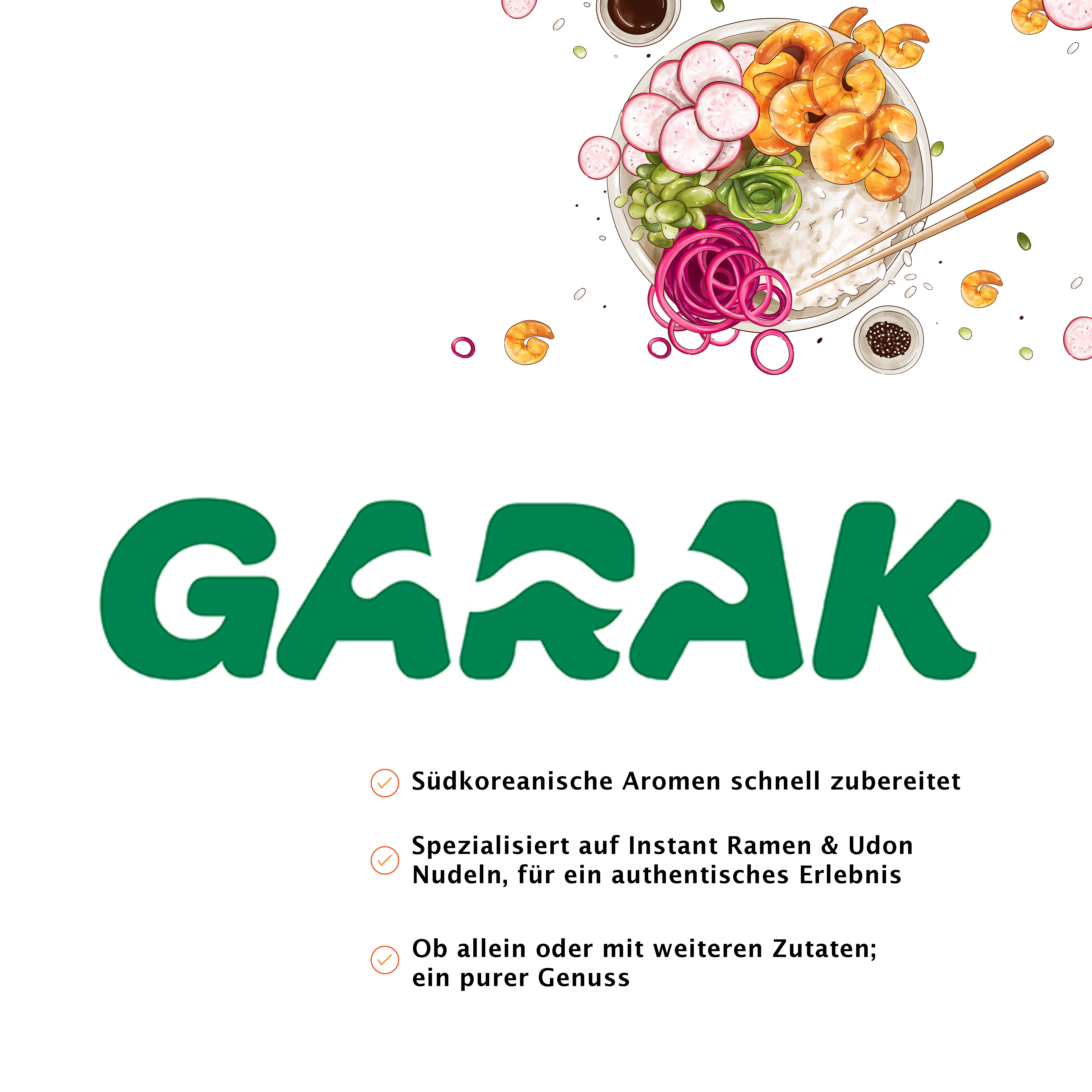GARAK Udon Bowl Katsuo 3x 215g Instant Nudeln