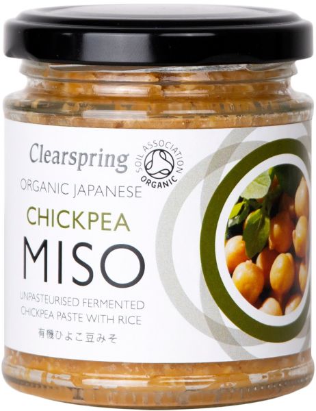Clearspring Bio Japanisches Kichererbsenmiso 6x 150 g vegan Sojafrei