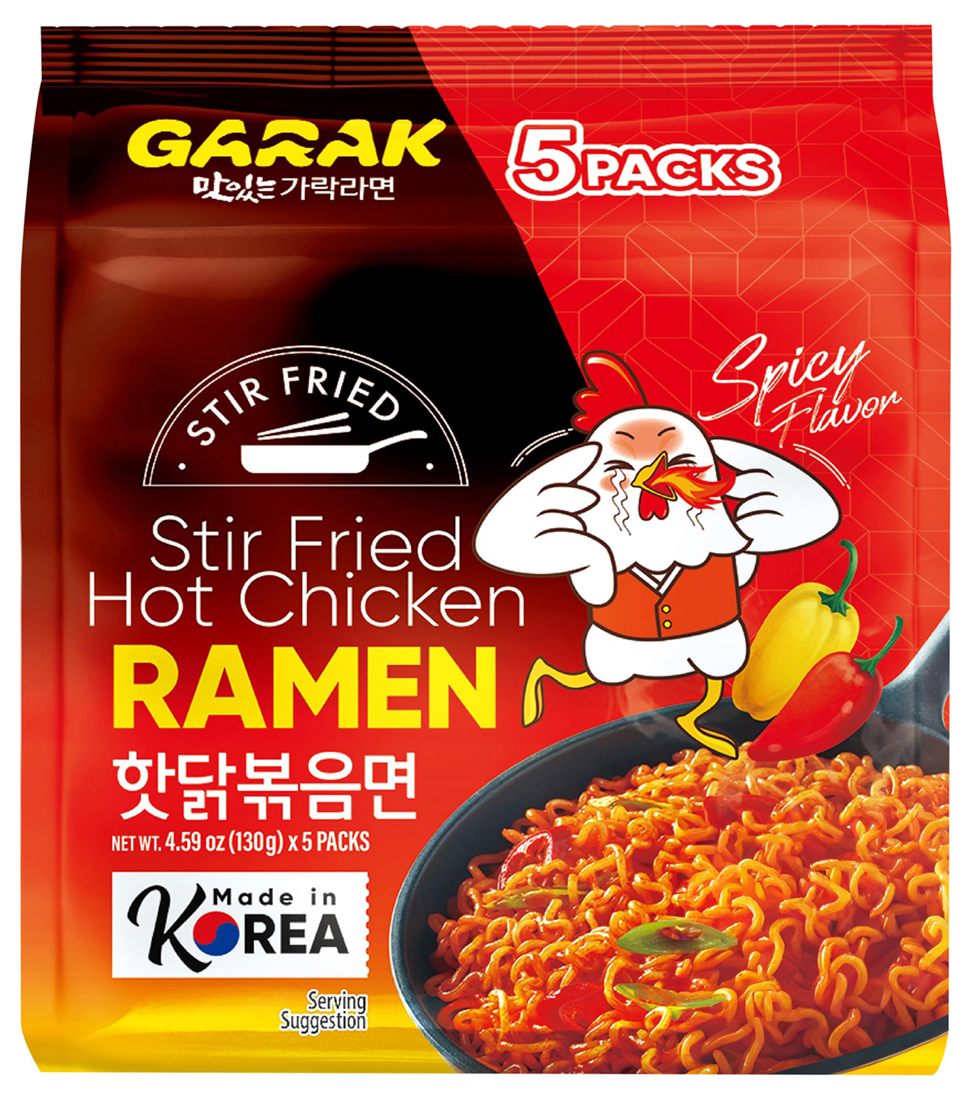 GARAK RAMEN Stir Fried Hot Chicken 40x 130g Instant Nudeln