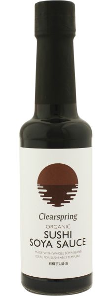 Clearspring Bio Sushi Soja Soße 6x 150ml Bio-Dip für Sushi & Tempura