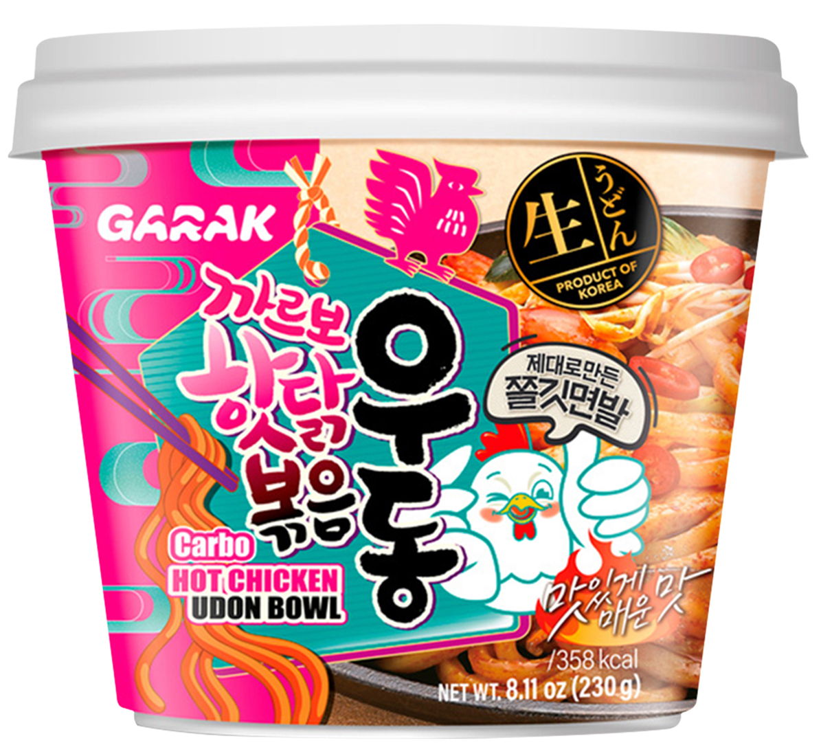 GARAK Udon Bowl Carbo Hot Chicken 12x 230g