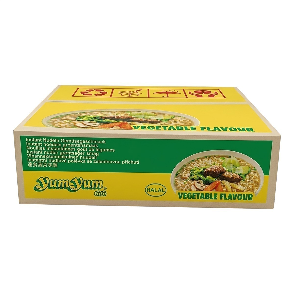 YumYum Vegetable Flavour 30x60g Asiatische Instant Nudeln mit Gemüsegeschmack