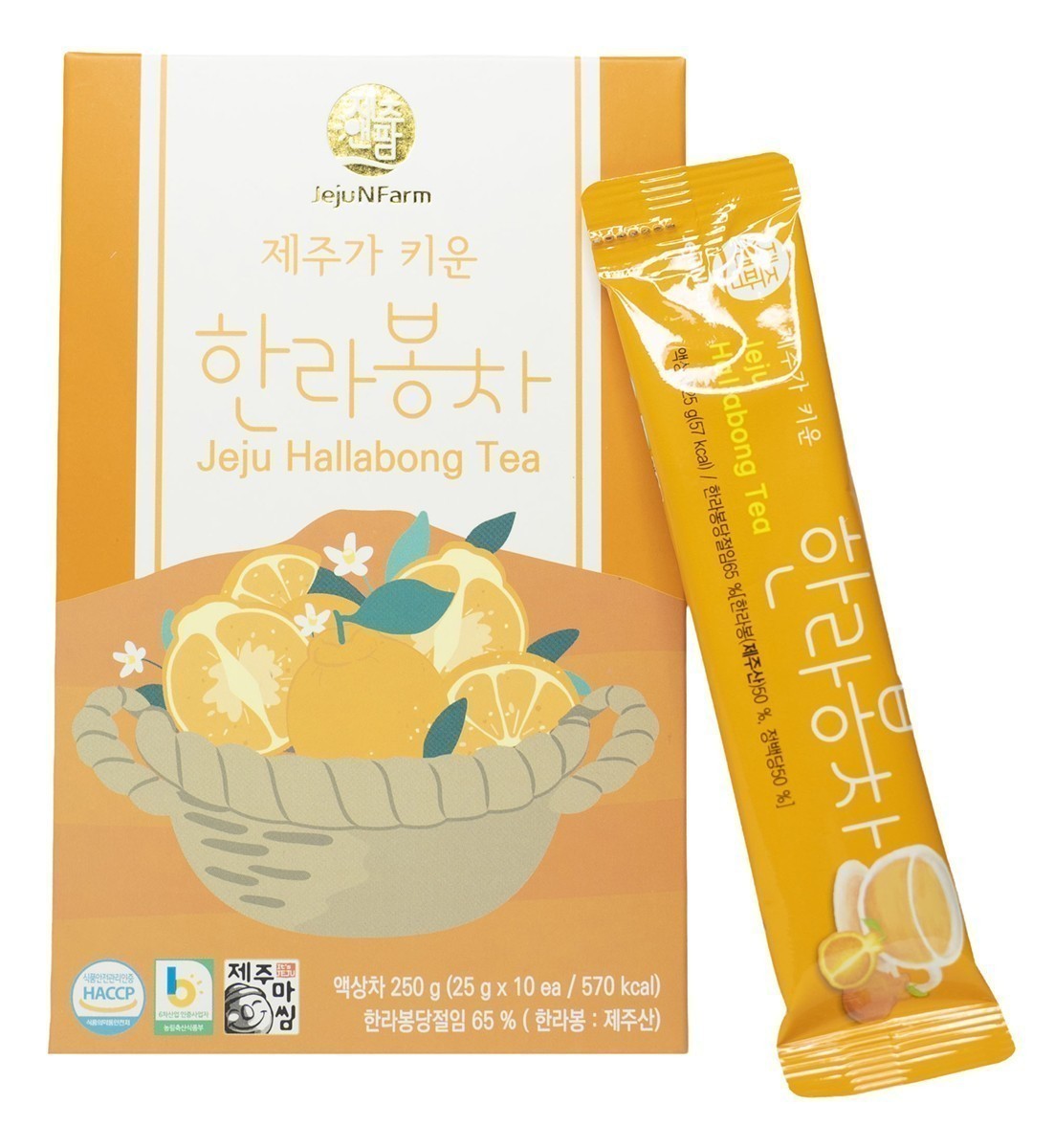 JejuNFarm Hallabong Tea Sticks Hallabongtee 10x25g Aufgussgetränk