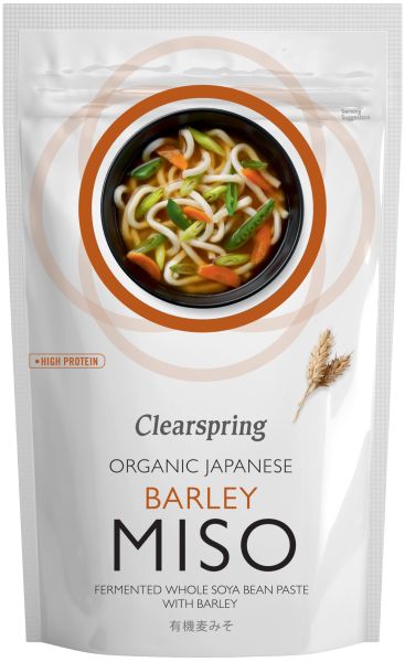 Clearspring Bio Gersten Miso 6x 300g japanisch High Protein 